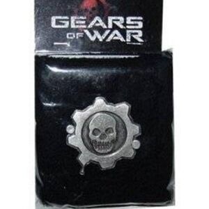 NEW Neca Gears of War 3D Metal Omen Skull Promo Sweatband Wristband RARE MIP